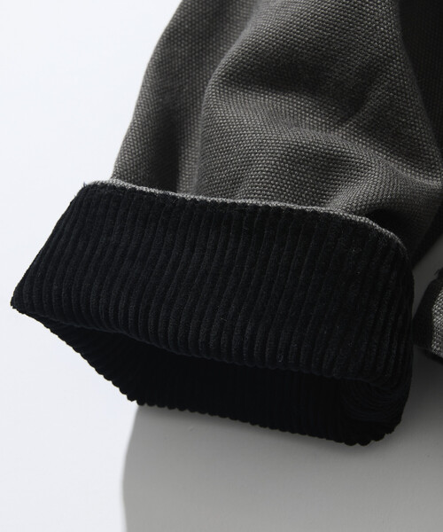 FREAK'S STORE（フリークスストア）の「限定展開 ビッグシルエット コーデュロイ切り替え ダックブルゾン / キルティング 中綿（ブルゾン・メンズ・ブラウン/ブラック/チャコールグレー/ベージュ・LARGE/MEDIUM/SMALL）」の8枚目の写真