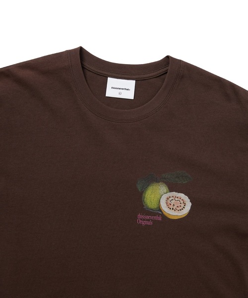 thisisneverthat(ディスイズネバーザット)の「Guava Tee(Tシャツ/カットソー・メンズ・ダークブラウン/モスグリーン/ホワイト・L/M/S/XL)」の6枚目の写真