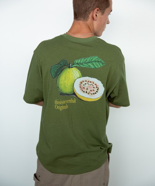 thisisneverthat(ディスイズネバーザット)の「Guava Tee(Tシャツ/カットソー・メンズ・ダークブラウン/モスグリーン/ホワイト・L/M/S/XL)」の11枚目の写真