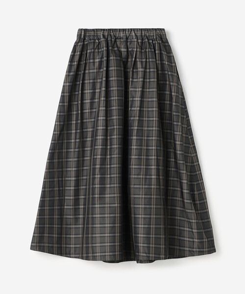 LE GLAZIK（ルグラジック）の「LE GLAZIK | メモリーツイル タックスカート CHECK WOMEN（スカート・レディース・グレー系その他/ベージュ系その他・36）」の4枚目の写真