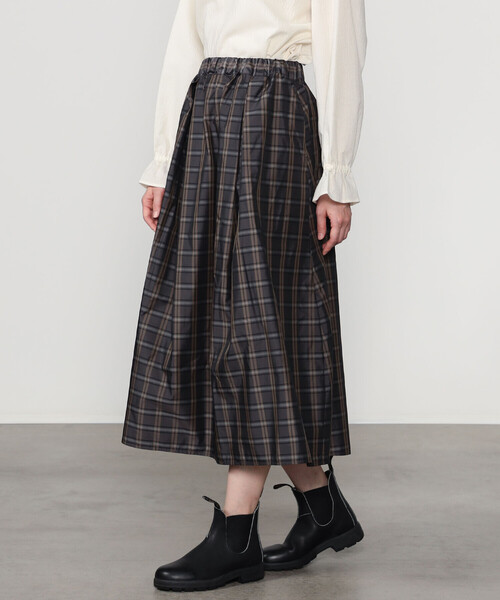LE GLAZIK（ルグラジック）の「LE GLAZIK | メモリーツイル タックスカート CHECK WOMEN（スカート・レディース・グレー系その他/ベージュ系その他・36）」の12枚目の写真