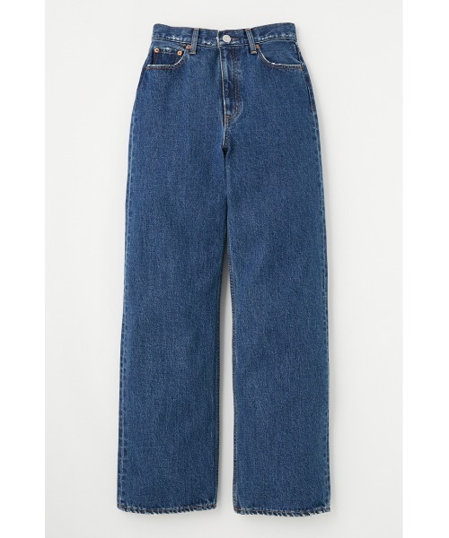 MOUSSY(マウジー)の「HIGH WAIST STRAIGHT(デニムパンツ・レディース・ブルー/ワンウォッシュ・23inch/26inch/25inch/24inch)」の14枚目の写真