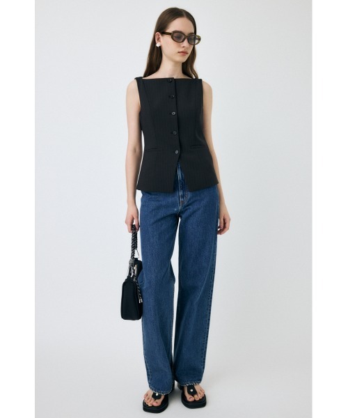 MOUSSY(マウジー)の「HIGH WAIST STRAIGHT(デニムパンツ・レディース・ブルー/ワンウォッシュ・23inch/26inch/25inch/24inch)」の16枚目の写真