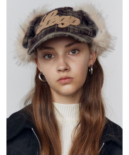 EMODA（エモダ）の「フェイクファーイヤーフラップウールキャップ