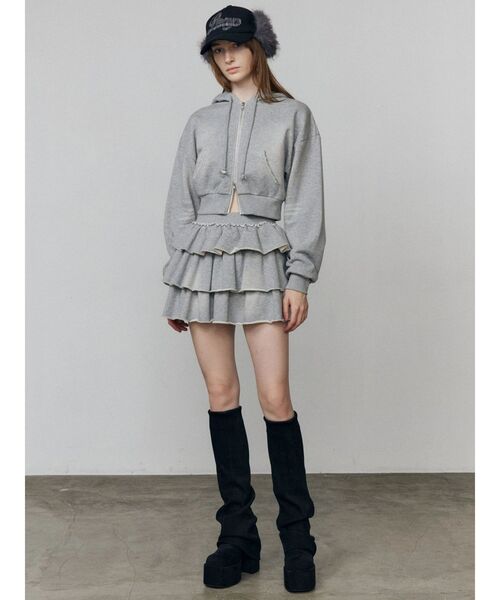 EMODA（エモダ）の「フェイクファーイヤーフラップウールキャップ（キャップ・レディース・ネイビー/ベージュ/ブラック・FREE）」の14枚目の写真