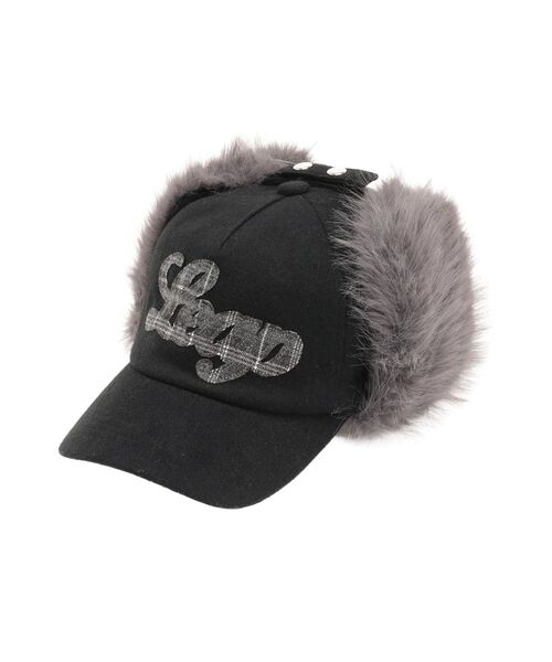 フェイクファーイヤーフラップウールキャップ セール】フェイクファーイヤーフラップウールキャップ（キャップ