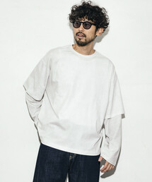 Firsthand | Firsthand/ファーストハンド リラックスフィット ケミカルプリント レイヤードロンT(Tシャツ/カットソー)