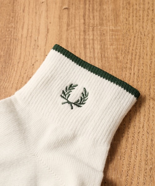 FRED PERRY(フレッドペリー)の「【FRED PERRY】SINGLE TIPPED SHORT SOCKS F20009(ソックス/靴下・メンズ・ネイビー/ブラック系1/ホワイト/ブラック・25-27/23-25)」の6枚目の写真