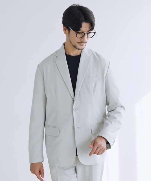 SPU(スプ)の「【防シワ】シングルテーラード&イージースリムパンツセットアップ(セットアップ・メンズ・ブラック/グレー/ネイビー/チャコール・XL/L/M/S)」の17枚目の写真