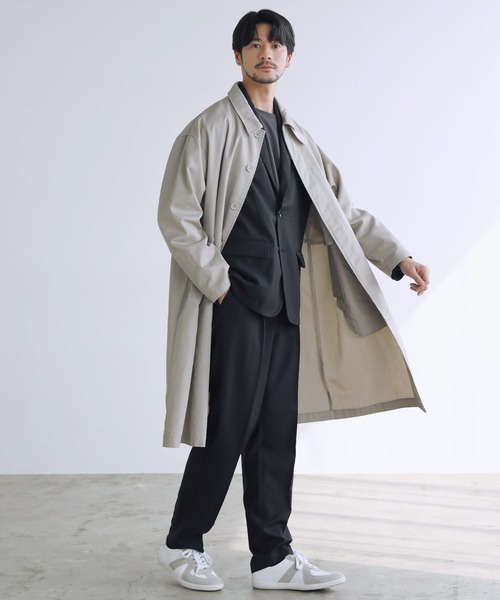 SPU(スプ)の「【防シワ】シングルテーラード&イージースリムパンツセットアップ(セットアップ・メンズ・ブラック/グレー/ネイビー/チャコール・XL/L/M/S)」の14枚目の写真