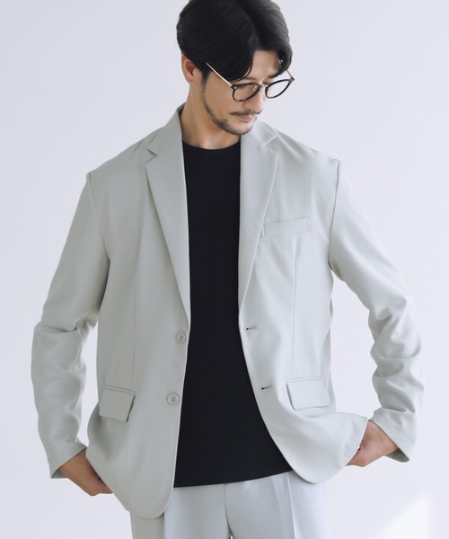 SPU(スプ)の「【防シワ】シングルテーラード&イージースリムパンツセットアップ(セットアップ・メンズ・ブラック/グレー/ネイビー/チャコール・XL/L/M/S)」の21枚目の写真