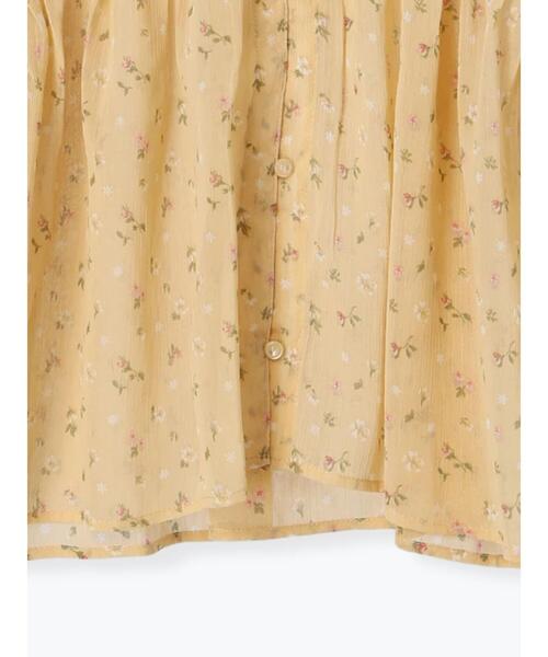 ehka sopo（エヘカソポ）の「花柄フリルブラウス（シャツ/ブラウス・レディース・ブラック/キナリ/イエロー・F）」の9枚目の写真