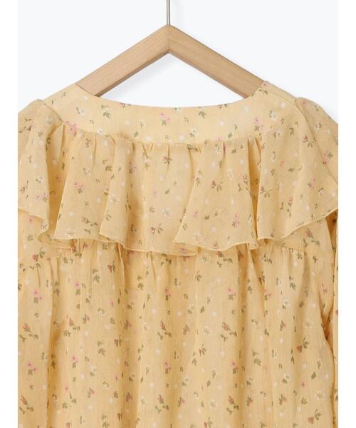 ehka sopo（エヘカソポ）の「花柄フリルブラウス（シャツ/ブラウス・レディース・ブラック/キナリ/イエロー・F）」の10枚目の写真