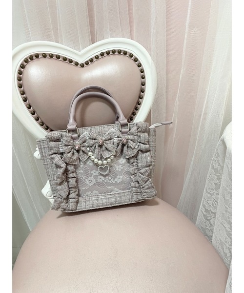 痛バ】確定ファンサのおまじないツイードBAG（ショルダーバッグ