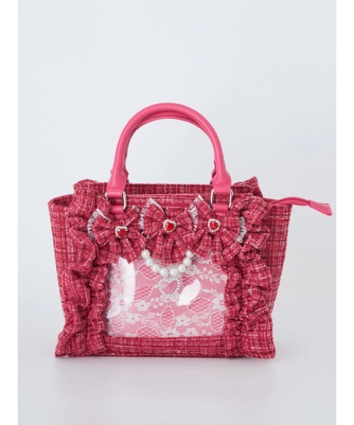 痛バ】確定ファンサのおまじないツイードBAG（ショルダーバッグ