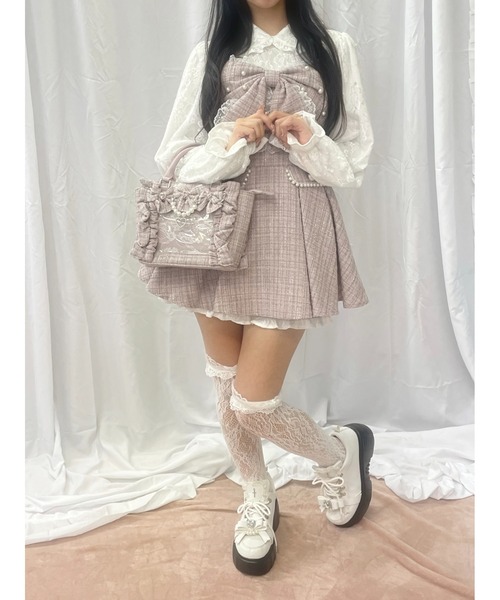 Ank Rouge（アンクルージュ）の「【痛バ】確定ファンサのおまじないツイードＢＡＧ（ショルダーバッグ・レディース・レッド/ピンク/ブラック・FREE）」の14枚目の写真