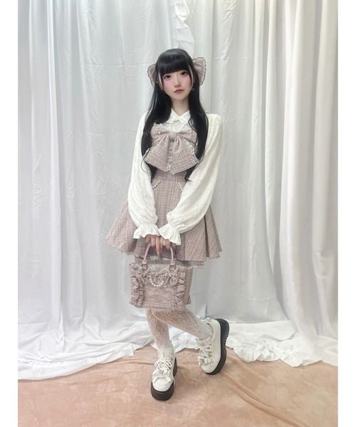 Ank Rouge（アンクルージュ）の「【痛バ】確定ファンサのおまじないツイードＢＡＧ（ショルダーバッグ・レディース・レッド/ピンク/ブラック・FREE）」の16枚目の写真