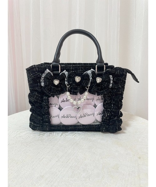 Ank Rouge（アンクルージュ）の「【痛バ】確定ファンサのおまじないツイードＢＡＧ（ショルダーバッグ・レディース・レッド/ピンク/ブラック・FREE）」の13枚目の写真