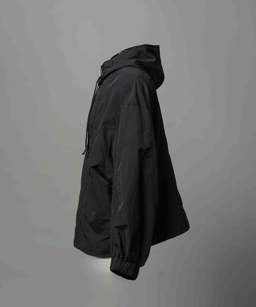 MAISON SPECIAL（メゾンスペシャル）の「《UNISEX》Prime-Over Half Zip Anorak Blouson/プライムオーバーハーフジップアノラックブルゾン【MAISON SPECIAL/メゾンスペシャル】（ブルゾン・メンズ・グレイッシュベージュ/ブラック/ブラウン/ピンク/チャコールグレー/パープル・0/1/2）」の13枚目の写真