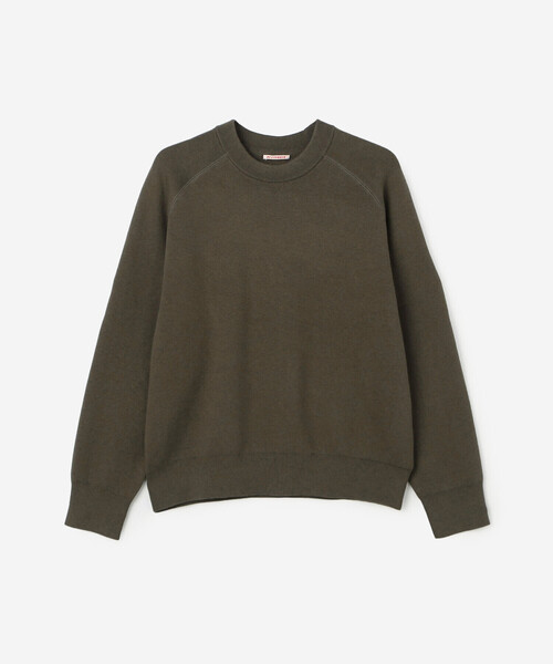 RYE TENDER(ライテンダー)の「RYE TENDER | 〈別注〉クルーネック ニット WOMEN(ニット/セーター・レディース・ネイビー/ブラウン系その他/ブラック・0)」の4枚目の写真