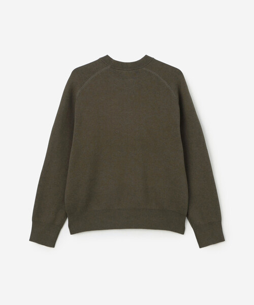 RYE TENDER(ライテンダー)の「RYE TENDER | 〈別注〉クルーネック ニット WOMEN(ニット/セーター・レディース・ネイビー/ブラウン系その他/ブラック・0)」の5枚目の写真