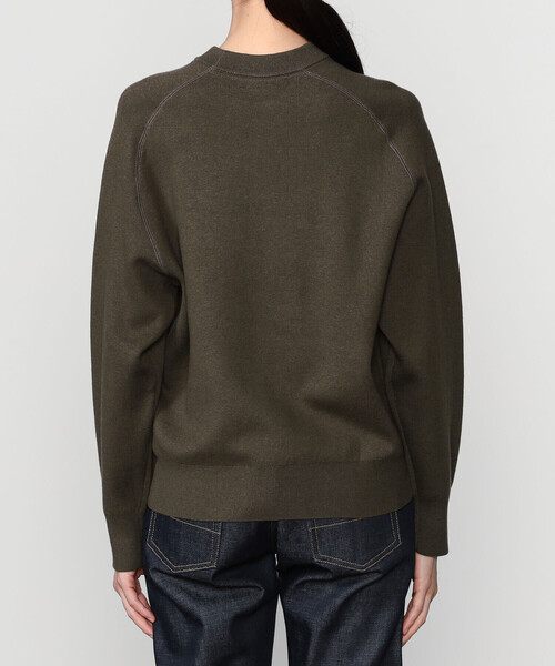 RYE TENDER(ライテンダー)の「RYE TENDER | 〈別注〉クルーネック ニット WOMEN(ニット/セーター・レディース・ネイビー/ブラウン系その他/ブラック・0)」の11枚目の写真