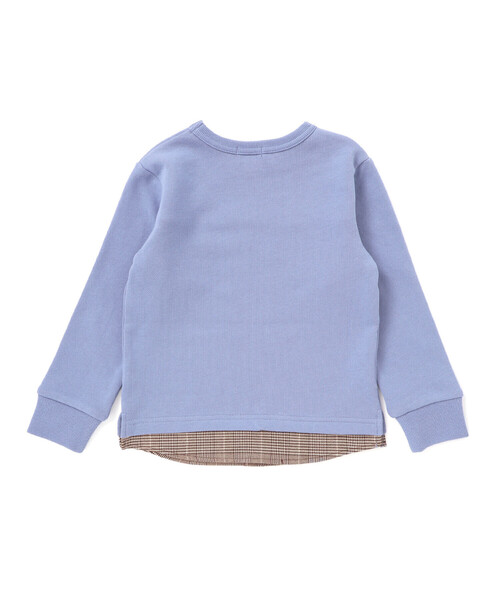 BeBe（ベベ）の「パッチ刺しゅうロゴレイヤード風トレーナー（スウェット・キッズ・グリーン/ブルー・130cm/110cm/120cm/150cm/140cm/100cm）」の17枚目の写真