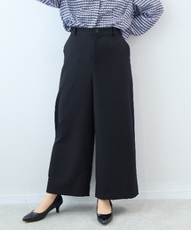 fleur by mint breeze（フルールバイミントブリーズ）の「【セットアップ・ウォッシャブル】【L～5L 大きいサイズ】コンパクトカルゼワイドパンツ（その他パンツ）」