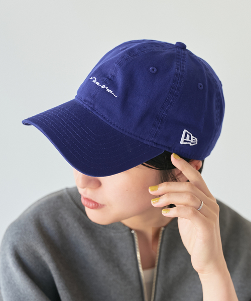 Spick & Span（スピックアンドスパン）の「NEW ERA / ニューエラ 9TWENTY handwritten logo cap（キャップ・レディース・ブラック系その他/ブルー・FREE）」の5枚目の写真