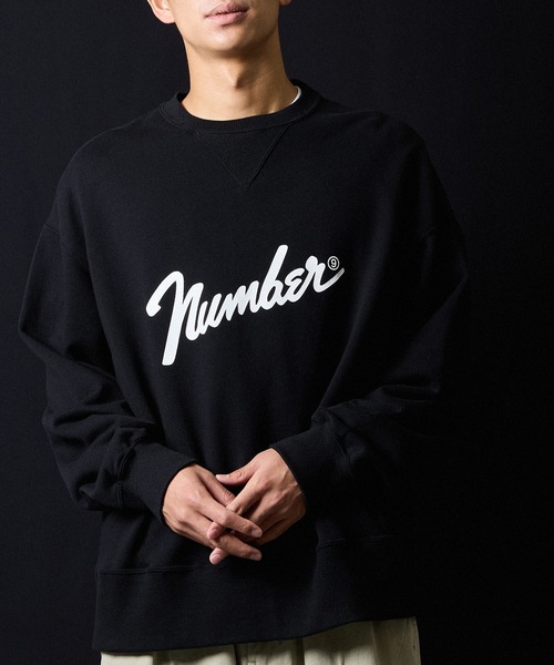 NUMBER (N)INE(ナンバーナイン)の「VINTAGE GAZETTE Number⑨ LOGO CREWNECK SWEATSHIRT / ヴィンテージ ガゼット ナンバーナイン ロゴ クルーネック スウェット(スウェット・メンズ・ブラック/オートミール・2/3/4)」の21枚目の写真