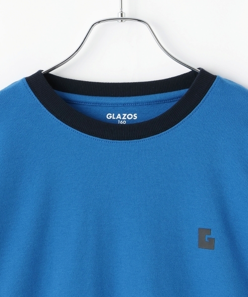 GLAZOS（グラソス）の「スムース・ルームウエアセット（ルームウェア/パジャマ・キッズ・トップグレー/ブルー・150cm/170cm/160cm）」の5枚目の写真