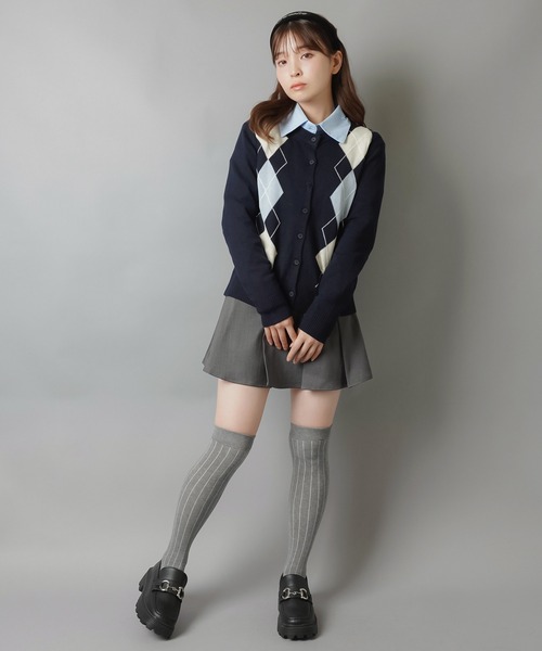 SPINNS(スピンズ)の「長袖シャツ/ワンポイントパーツ付き(シャツ/ブラウス・レディース・サックスブルー/ホワイト・ONESIZE)」の11枚目の写真