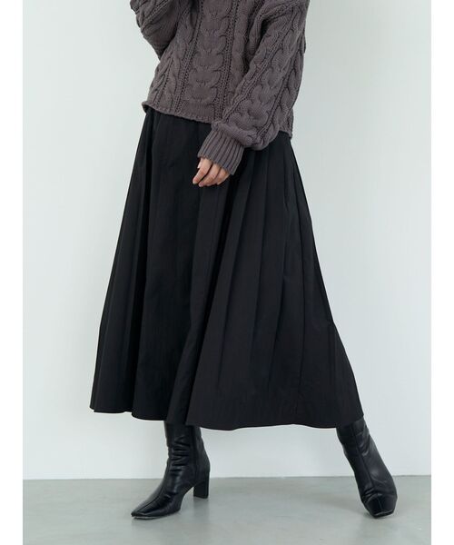 LAGUNAMOON（ラグナムーン）の「フロントZIPコルセットデザインフレアスカート（スカート・レディース・アイボリー/ブラック・SMALL/MEDIUM）」の2枚目の写真