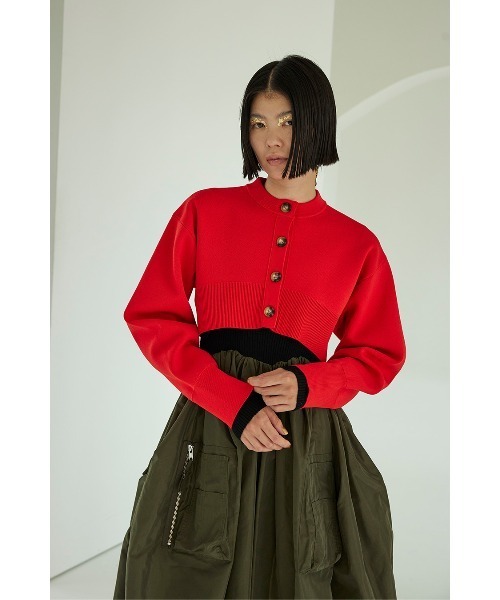 セール】SQUARE SLEEVE BASIC KT CD（カーディガン/ボレロ）｜OMMO