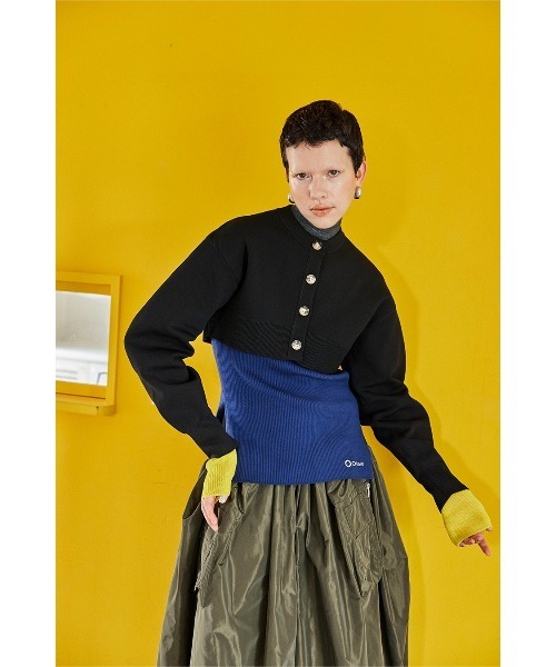 セール】SQUARE SLEEVE BASIC KT CD（カーディガン/ボレロ）｜OMMO