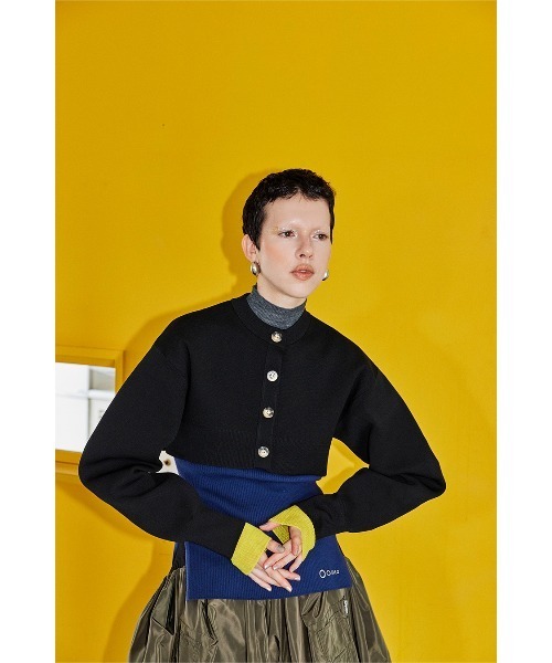 セール】SQUARE SLEEVE BASIC KT CD（カーディガン/ボレロ）｜OMMO