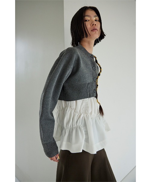 セール】SQUARE SLEEVE BASIC KT CD（カーディガン/ボレロ）｜OMMO