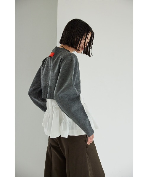 セール】SQUARE SLEEVE BASIC KT CD（カーディガン/ボレロ）｜OMMO