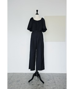 CURTAIN SHOULDER ROMPERS（つなぎ/オールインワン）｜Ameri（アメリ