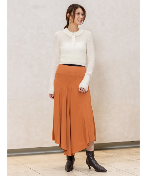 Banana Republic(バナナリパブリック)の「ドレープ ジョーゼット マキシスカート(スカート・レディース・ブラウン/ブラック・S/L/XS/M)」の8枚目の写真