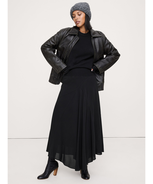 Banana Republic(バナナリパブリック)の「ドレープ ジョーゼット マキシスカート(スカート・レディース・ブラウン/ブラック・S/L/XS/M)」の9枚目の写真