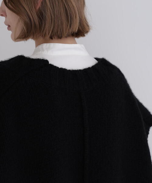 LE PHIL(ルフィル)の「◆Vネックニットジレ(ベスト・レディース・ブラウン/グレー/ブラック・F)」の21枚目の写真