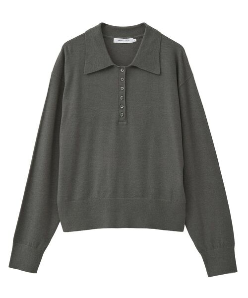 AMERICAN HOLIC(アメリカンホリック)の「バイパチルーズポロシャツプルオーバー(ニット/セーター・レディース・ピンク/ネイビー/グレー系その他2・M/L)」の19枚目の写真