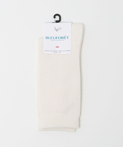BLEU FORET（ブルーフォレ）の「＜BLEUFORET＞ソリッド カラー ソックス（ソックス/靴下・レディース・オレンジ/オフホワイト・36/38）」の2枚目の写真