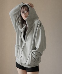 Ulysses | ステッチデザインハイネックフードパーカー(パーカー)