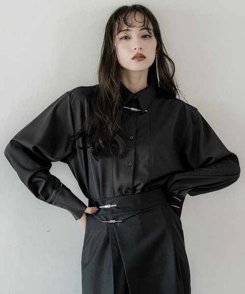 HARE（ハレ）の「KANAGUシャツ(HARE)（シャツ/ブラウス・レディース・ブラック/ホワイト・FREE）」の2枚目の写真