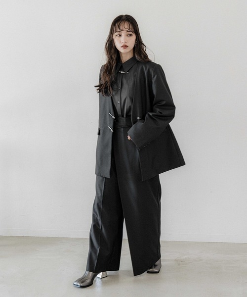 HARE（ハレ）の「KANAGUシャツ(HARE)（シャツ/ブラウス・レディース・ブラック/ホワイト・FREE）」の4枚目の写真