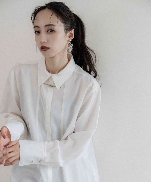 HARE（ハレ）の「KANAGUシャツ(HARE)（シャツ/ブラウス・レディース・ブラック/ホワイト・FREE）」の12枚目の写真