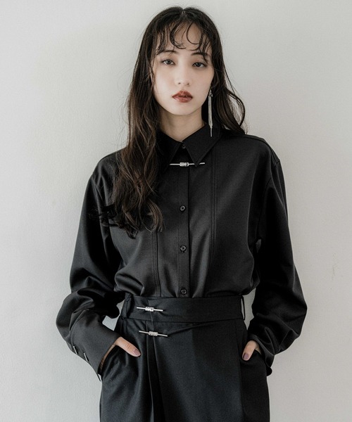 HARE（ハレ）の「KANAGUシャツ(HARE)（シャツ/ブラウス・レディース・ブラック/ホワイト・FREE）」の13枚目の写真