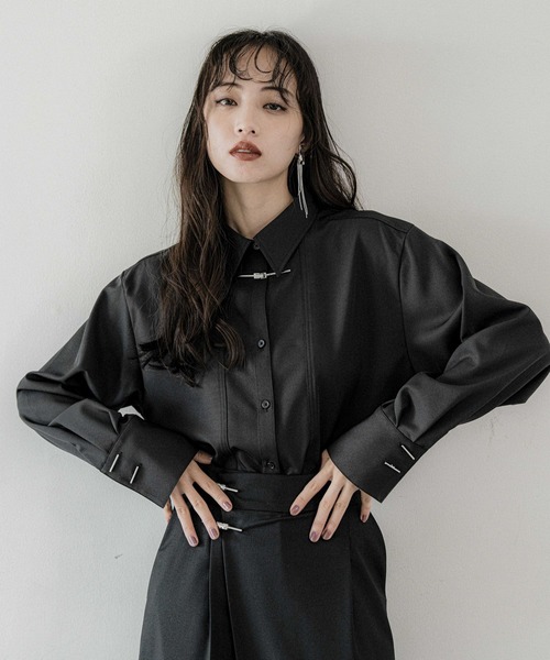 HARE（ハレ）の「KANAGUシャツ(HARE)（シャツ/ブラウス・レディース・ブラック/ホワイト・FREE）」の14枚目の写真